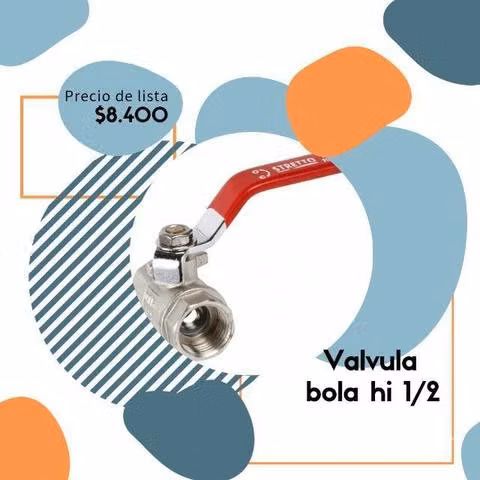 Valvula bola hi 1/2