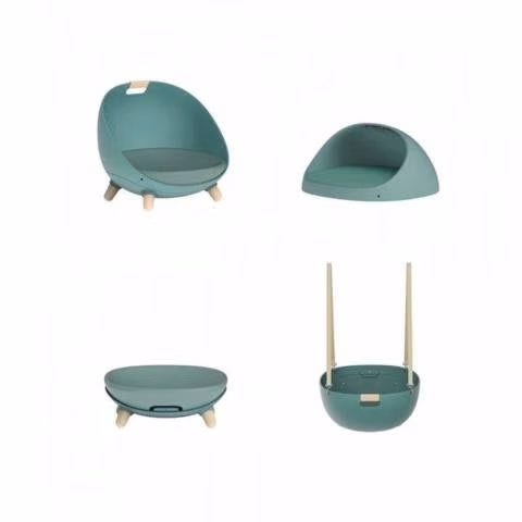 Cama Gatos Multifuncional 4 en 1 Verde IZ
