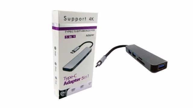Hub Tipo C 5 En 1 Con E Usb 4k - Imagen 3