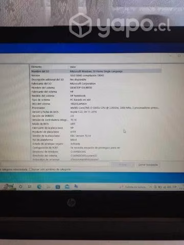Hp Notebook 14-AM0931A