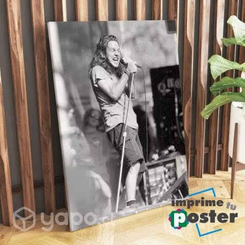 CUADRO DE EDDIE VEDDER 40x55cm llegar y colgar