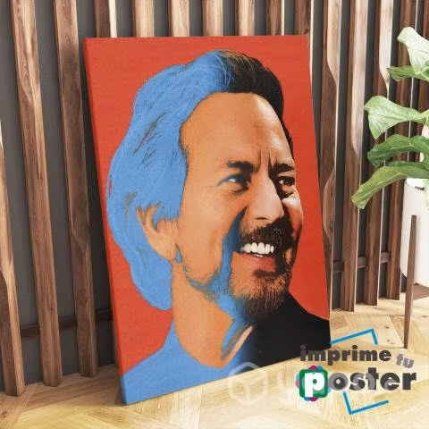 CUADRO DE EDDIE VEDDER 40x55cm llegar y colgar