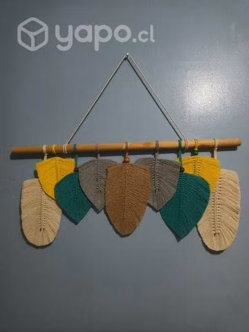 Mural decorativo macrame