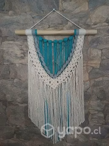Mural decorativo macrame
