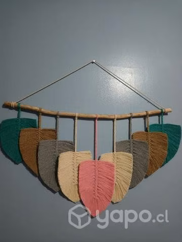 Mural decorativo macrame