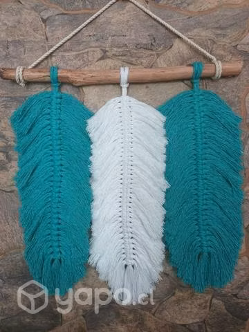 Mural decorativo macrame