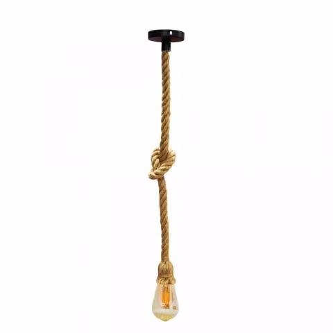 Lampara colgante decorativo vintage con ampolleta - Imagen 2