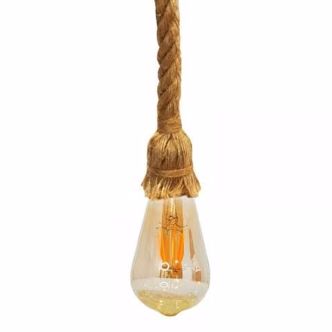 Lampara colgante decorativo vintage con ampolleta