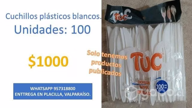 Artículos plásticos y brochetas
