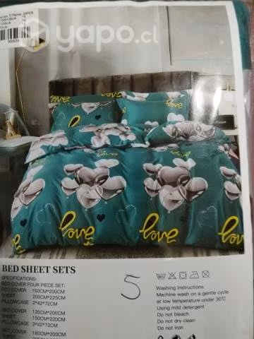 Sabanas 2 plazas con fundas - Imagen 2