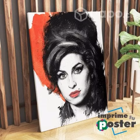 CUADRO DE AMY WINEHOUSE 40x55cm llegar y colgar