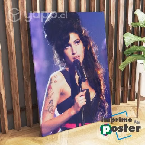 CUADRO DE AMY WINEHOUSE 40x55cm llegar y colgar