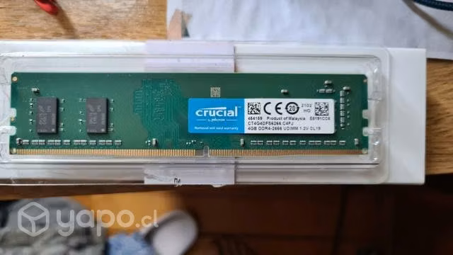 RAM 4GB 2666MHz como nueva