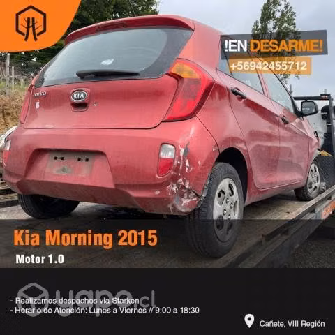Vidrio Kia morning 2015