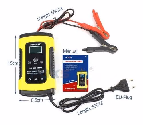 Cargador De Baterias 12v De Auto Moto