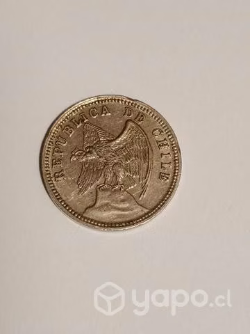 Moneda de 5 centavos. 1934. Chile