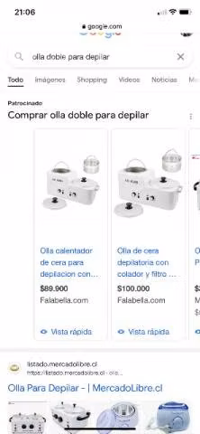 Olla para depilar