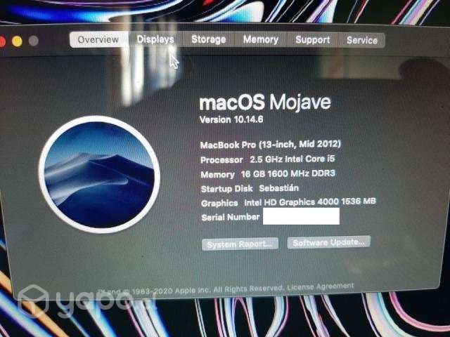MacBook Pro - 16 gb ram, 500 gb SSD (13-inch, Mid - Imagen 2