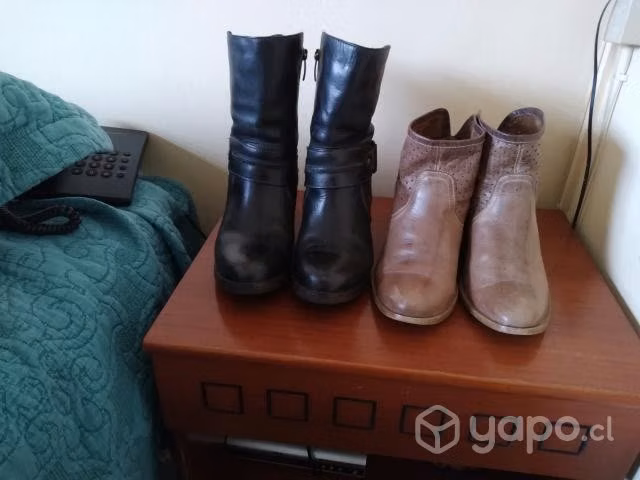 botines de cuero