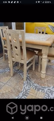 Comedor pino Oregon restaurado