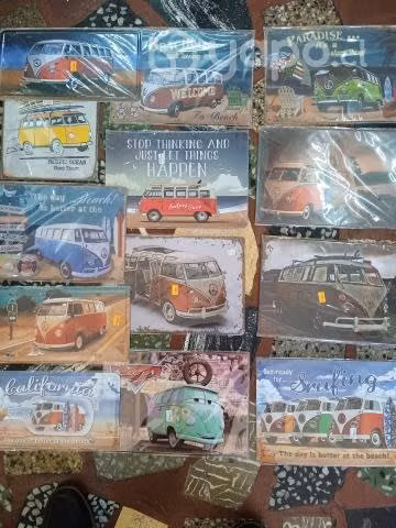 Platentes y cuadros de kombi retro - Imagen 5