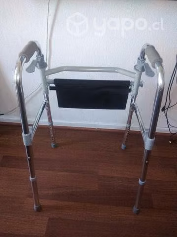 Andador plegable de aluminio con asiento. - Imagen 2