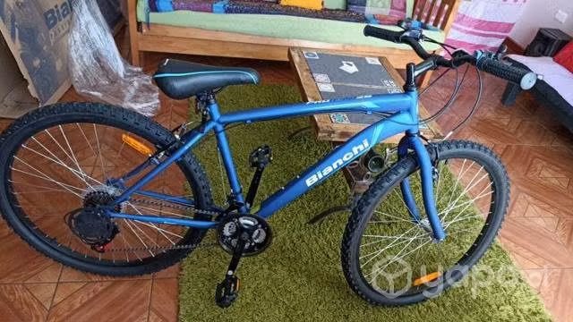 Bicicleta Bianchi MTB pro Aro 26 + silla para niño