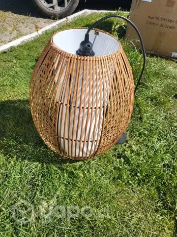 Lámparas de mimbre