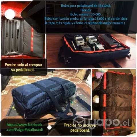 Pedalboard, pedaltrain y bolsos, creación propia
