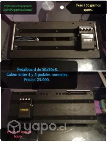 Pedalboard, pedaltrain y bolsos, creación propia