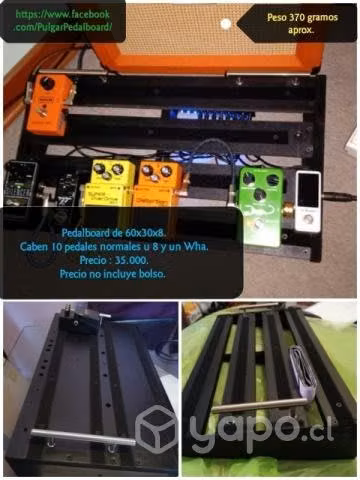 Pedalboard, pedaltrain y bolsos, creación propia
