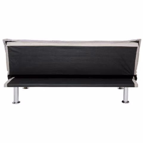 Futón 183x87x73 cm gris negro - Imagen 3