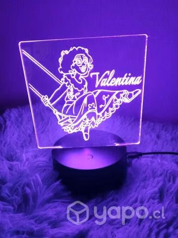 Lámparas acrílico con base led, galvanos