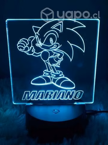 Lámparas acrílico con base led, galvanos