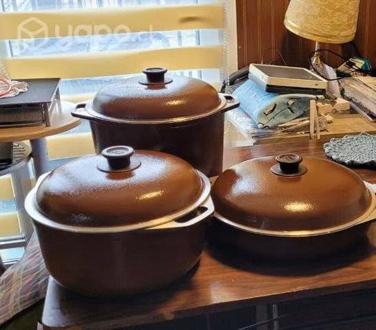 ollas 2 tipos y 1 paellera imitación esse