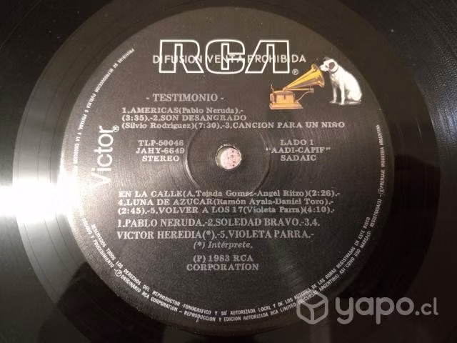 Mv77: vinilo testimonio 1983