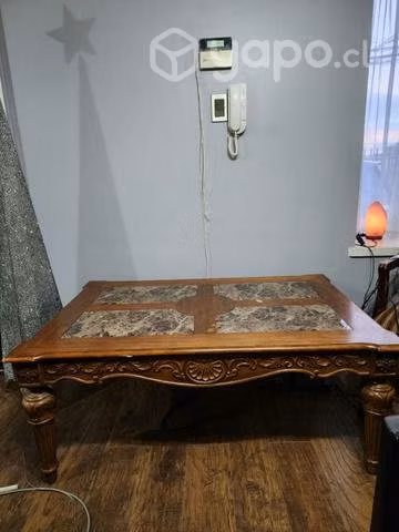Mesa de centro madera y vidrio