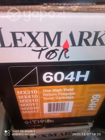 Toner lexmark 504u y 604h black original de alta - Imagen 2