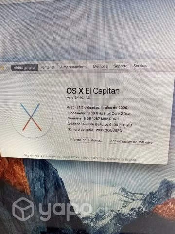Apple iMac 21.5 Late 2009