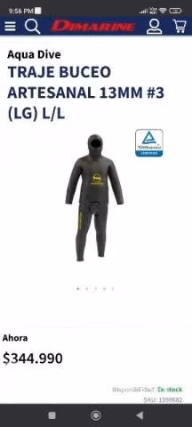 Traje de buceo