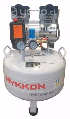 Compresor Dental Silencioso 2hp 35 Litros Mykkon