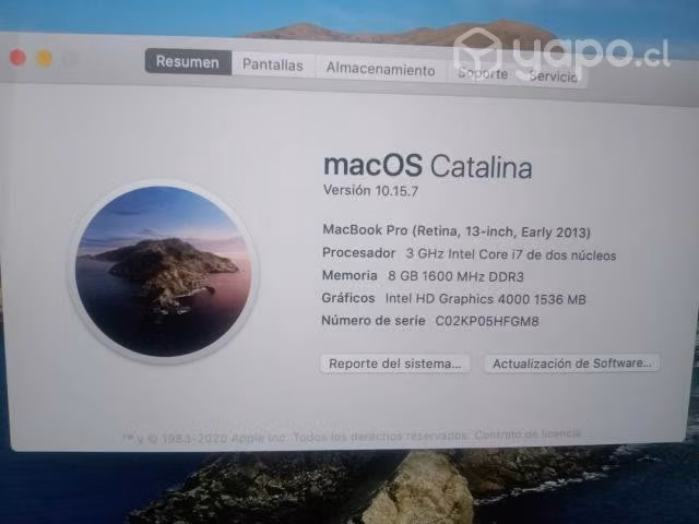 Macbook Pro Retina Mid 2013 I7 - Imagen 3