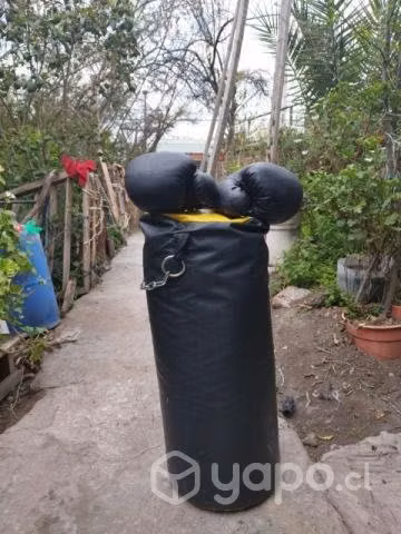 Saco de box más guantes