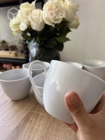 Juego 6 tazas attimo