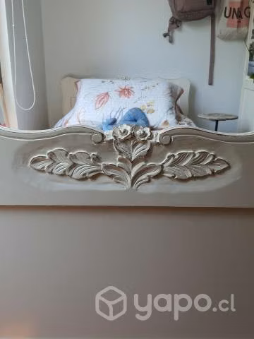 Hermosa cama vintage 1 plaza