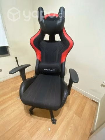 Silla Gamer AeroCool AERO 1 Alpha Black Red Race,
