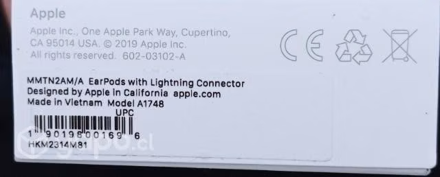 Earpods lightning nuevos original sellados