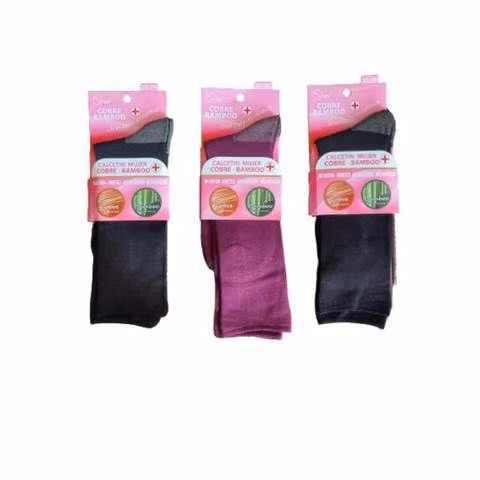 3 pares de Calcetines Mujer Diabética