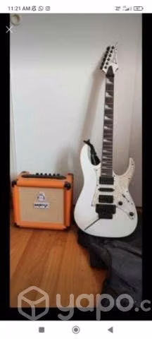 Guitarra ibanez rg350dxz y orange crush 12