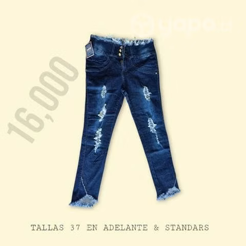 Ropa juvenil blue jeans mujer